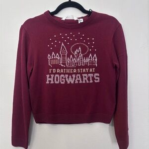 H&M Burgundy Knit Sweater